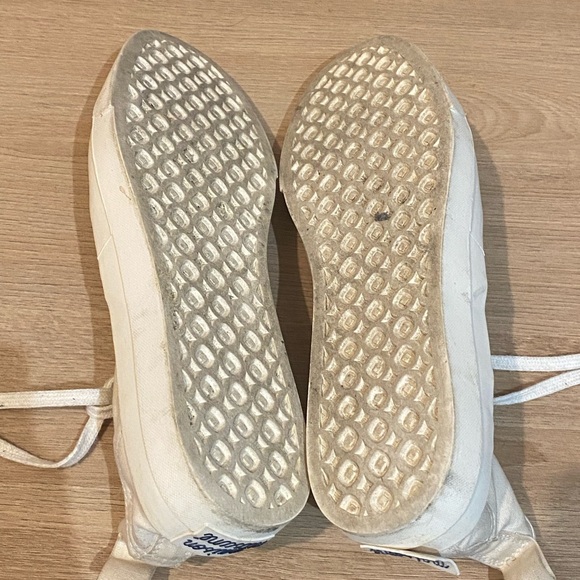 MAISON KISTUNE Triangle Fox-print High-top Canvas Trainers White size 10.5 men - Picture 8 of 8